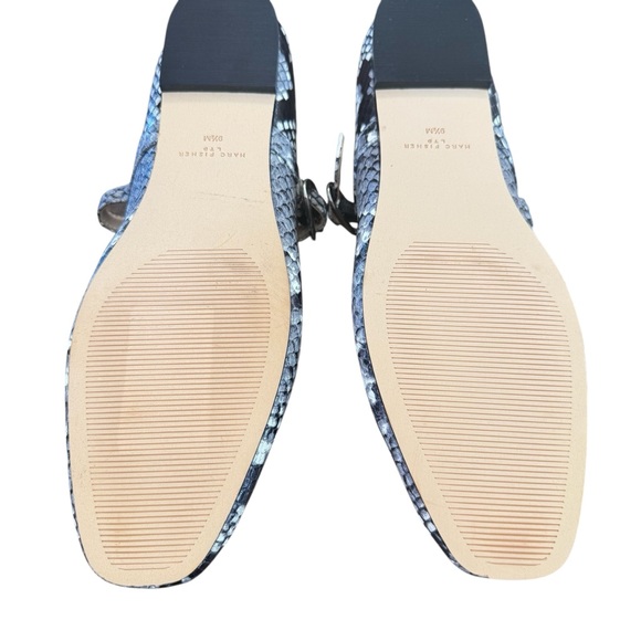 Marc Gisher Garissa Snake Skin Mary Jane Loafer Light Natural Size 9.5 - Picture 9 of 10